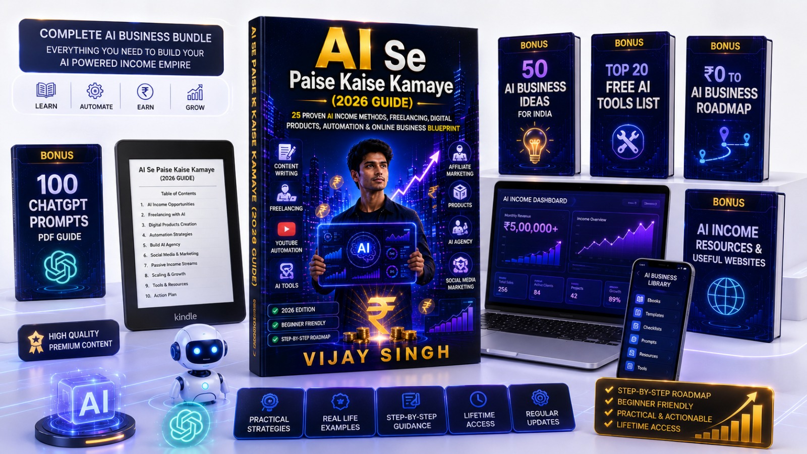 How to Make Money with AI in 2026: The Complete Beginner's Guide to Building Online Income with Artificial Intelligence